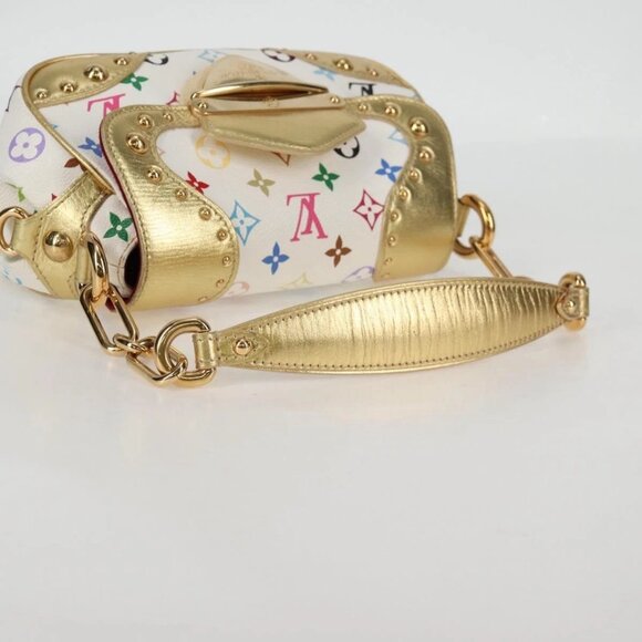 LOUIS VUITTON Monogram Multicolor Marilyn Shoulder Bag White M40206 Auth 138531A - Picture 9 of 16